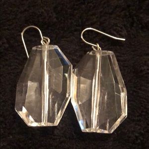 7 sided Clear Shaped Earrings